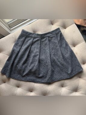 Vero Moda Dark Gray Pleated Mini Skirt